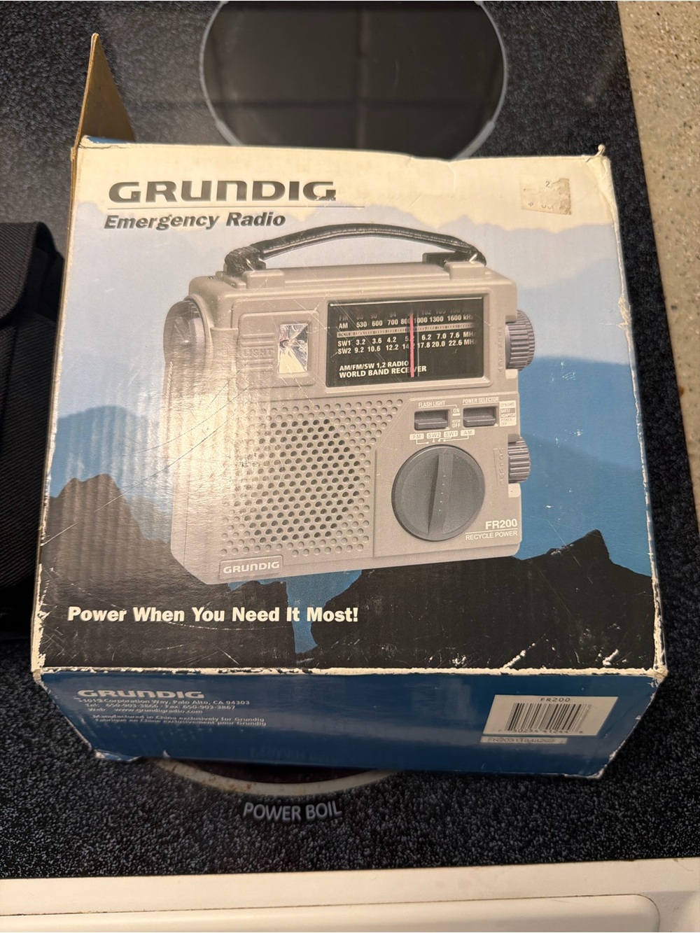 FR200 Emergency Radio - Gray Portable AM/FM World Band Receiver